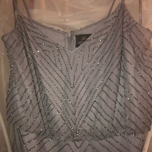 Adrianna Papell - Art deco blouson beaded gown